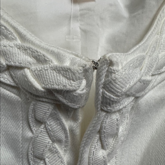 🆕 Cinq à Sept Ayala Braided Stretch Denim Crop Jacket - Picture 12 of 17